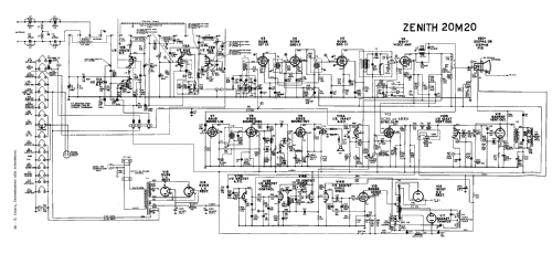 Chassis 20M20; Zenith Radio Corp.; (ID = 2789569) Television