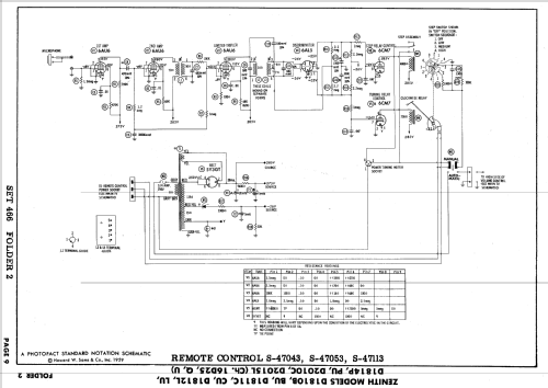 D1810B Ch= 16D25; Zenith Radio Corp.; (ID = 636125) Televisore