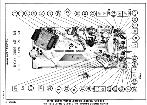 D1810B Ch= 16D25; Zenith Radio Corp.; (ID = 636141) Television