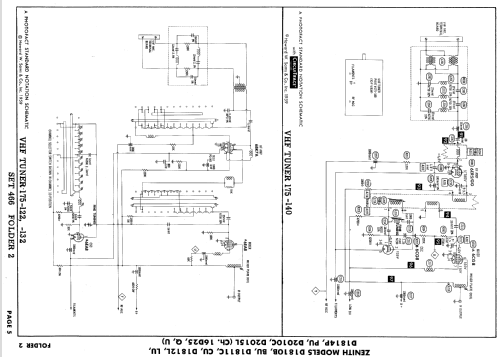 D1810BU, D1811CU Ch= 16D25U; Zenith Radio Corp.; (ID = 636624) Télévision