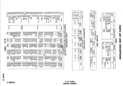 D2301R, Y Ch= 16D21; Zenith Radio Corp.; (ID = 636792) Television