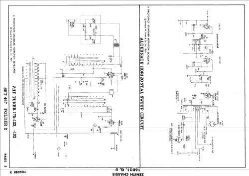 D3009E, W, Y Ch= 16D21Q; Zenith Radio Corp.; (ID = 638340) Television