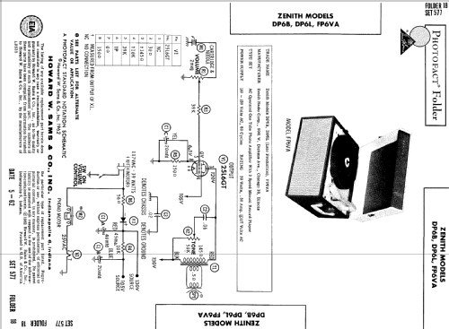 DP6B ; Zenith Radio Corp.; (ID = 504557) Sonido-V