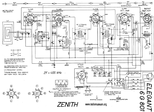 6G801 Universal 'Pop-Open' Ch= 6E40; Zenith Radio Corp.; (ID = 20827) Radio