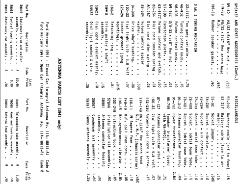 6MF593 Ford Ch=6A23; Zenith Radio Corp.; (ID = 313066) Car Radio