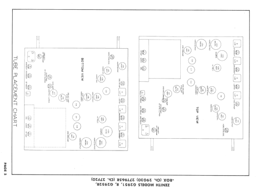 G2952-ROX Ch= 29G20; Zenith Radio Corp.; (ID = 1668164) Fernseh-E