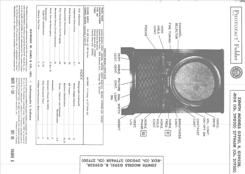 G2952R The St.Regis Ch= 29G20; Zenith Radio Corp.; (ID = 1668142) Television