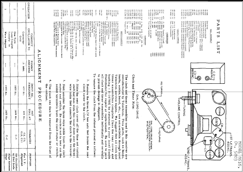 G516 Ch= 5G03; Zenith Radio Corp.; (ID = 260476) Radio