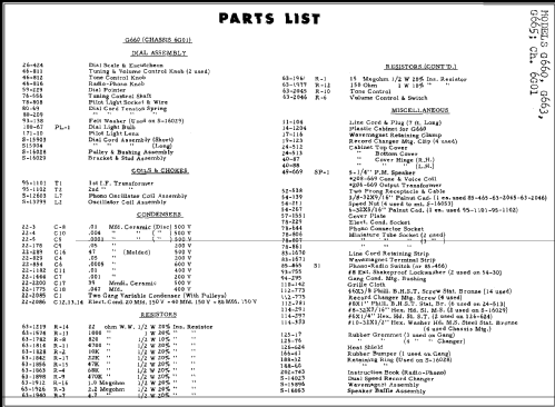 G660 Ch= 6G01; Zenith Radio Corp.; (ID = 278482) Radio