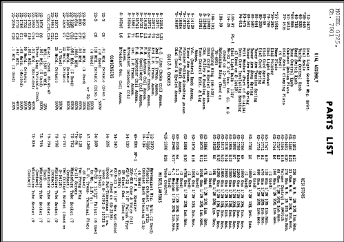 G725 Ch= 7G01; Zenith Radio Corp.; (ID = 260497) Radio