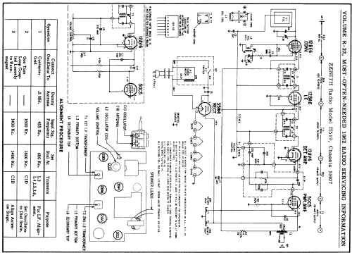 H519 Ch= 5H07; Zenith Radio Corp.; (ID = 154533) Radio