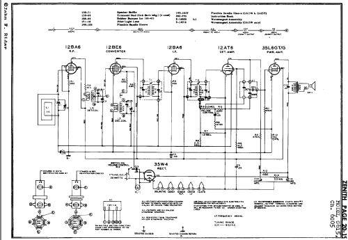 H615Y Ch=6G05; Zenith Radio Corp.; (ID = 906894) Radio