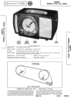 H724 - The Super-Triumph Ch= 7H02; Zenith Radio Corp.; (ID = 2876775) Radio