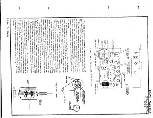 H880RZ Ch= 8H20; Zenith Radio Corp.; (ID = 75504) Radio