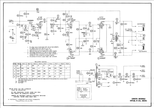 HF116R Ch= 5B20; Zenith Radio Corp.; (ID = 603454) R-Player