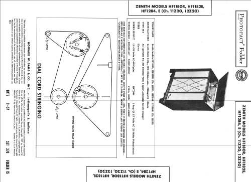 HF1284E Ch= 11Z20; Zenith Radio Corp.; (ID = 2437308) Radio