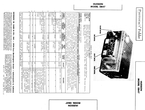 6MH089 Hudson DB 47 ; Zenith Radio Corp.; (ID = 893727) Car Radio