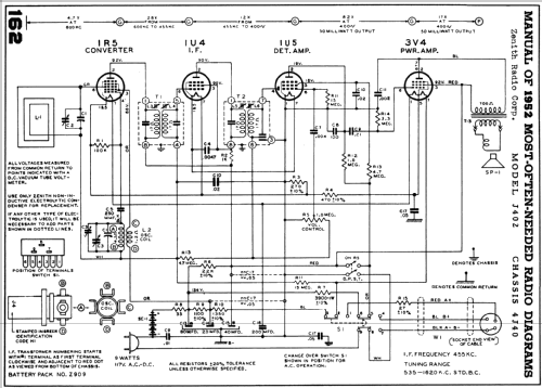 J402Y Ch= 4J40; Zenith Radio Corp.; (ID = 1528920) Radio