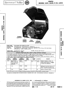 J644 Ch= 6J02; Zenith Radio Corp.; (ID = 3067517) Radio