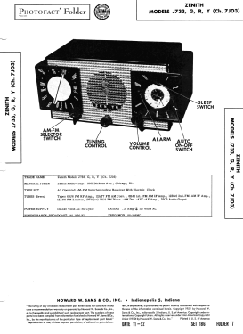 J733 Ch= 7J03; Zenith Radio Corp.; (ID = 3113730) Radio