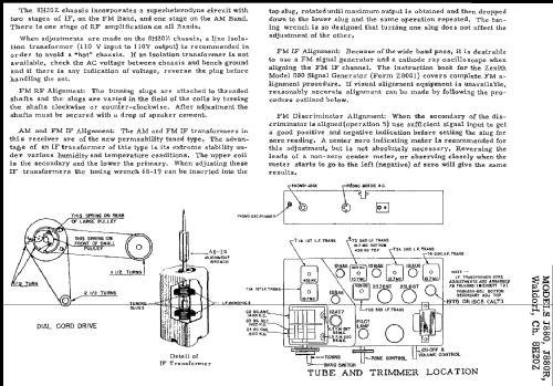 J880R 'Waldorf' Ch= 8H20Z, Cobra-Matic; Zenith Radio Corp.; (ID = 219730) Radio