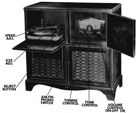 J880R 'Waldorf' Ch= 8H20Z, Cobra-Matic; Zenith Radio Corp.; (ID = 1629049) Radio