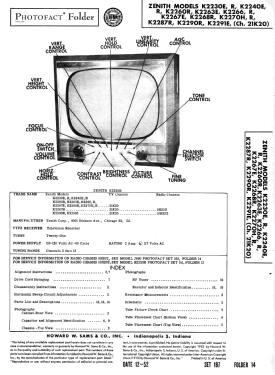 K2260R Ch= 21K20; Zenith Radio Corp.; (ID = 3117238) Television