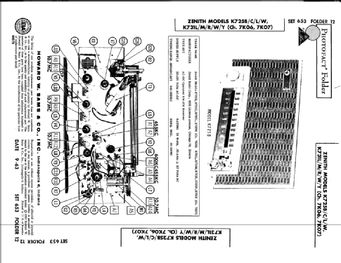 K731R Ch= 7K07; Zenith Radio Corp.; (ID = 1677922) Radio