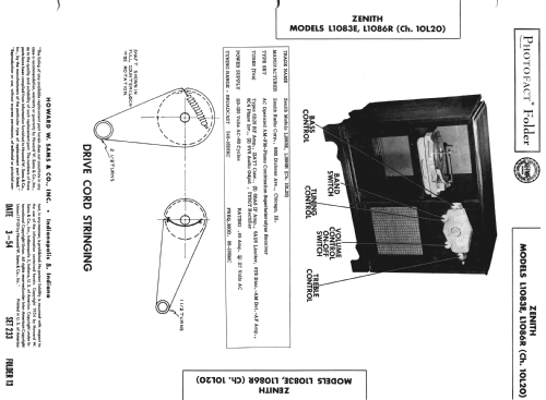 L1083E Ch= 10L20; Zenith Radio Corp.; (ID = 985259) Radio