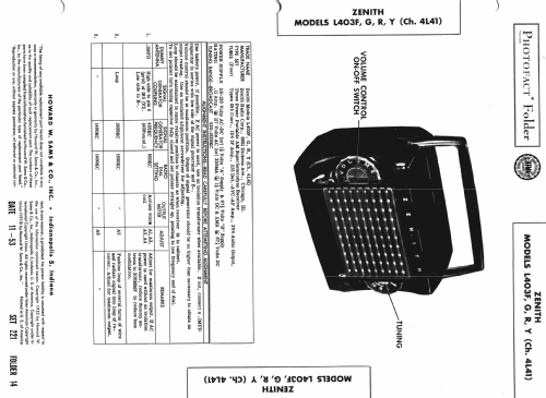 L403G Ch= 4L41; Zenith Radio Corp.; (ID = 985126) Radio