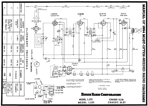 L515 Ch= 5L06; Zenith Radio Corp.; (ID = 157139) Radio