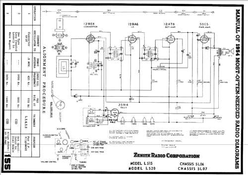 L515W Ch= 5L06; Zenith Radio Corp.; (ID = 62058) Radio