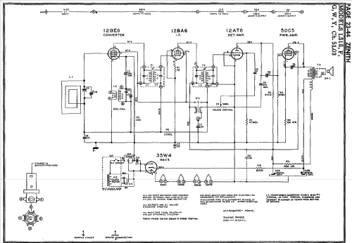 L518W Ch= 5L03; Zenith Radio Corp.; (ID = 124186) Radio