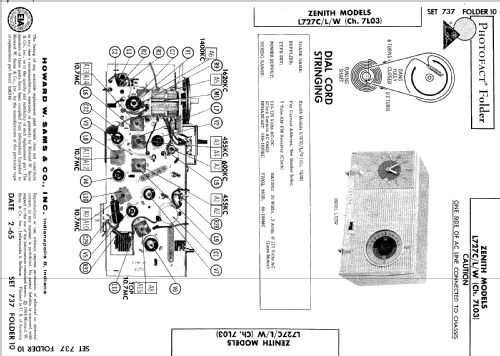 L727C Ch= 7L03; Zenith Radio Corp.; (ID = 507559) Radio