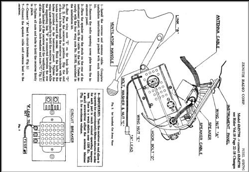 6MM790 Mercury Ch= 6D90; Zenith Radio Corp.; (ID = 370408) Car Radio