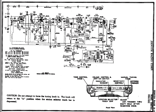 6MM790E Mercury Ch= 6D90E; Zenith Radio Corp.; (ID = 317569) Car Radio