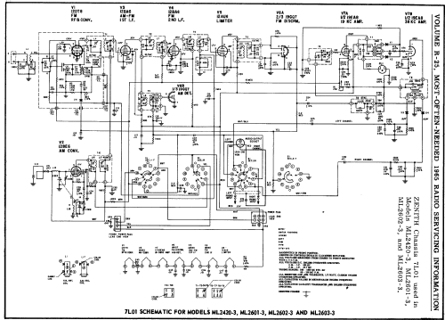 ML2601-3 Ch= 7L01; Zenith Radio Corp.; (ID = 156509) Radio