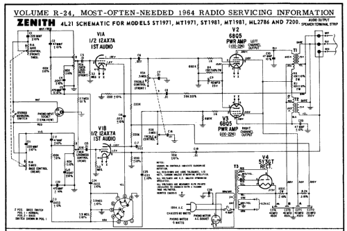 ML2786 Ch= 9L20 + 4L21 (4 L 21; Zenith Radio Corp.; (ID = 155942) Radio