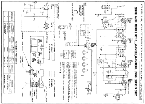 N511W Ch= 5N02; Zenith Radio Corp.; (ID = 156856) Radio