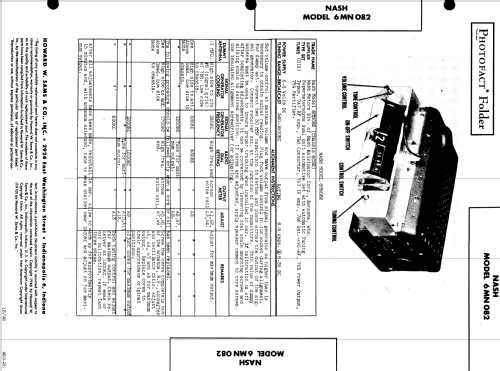 6MN082 Nash Ch=6C82; Zenith Radio Corp.; (ID = 514819) Car Radio