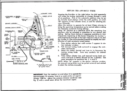 6MN088 Nash ; Zenith Radio Corp.; (ID = 317577) Car Radio