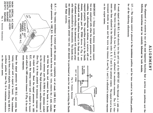 6MN496 Nash Ch=5676; Zenith Radio Corp.; (ID = 314397) Car Radio