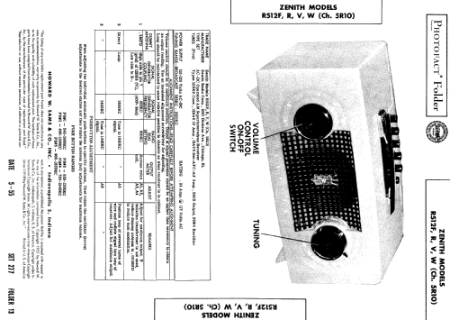 R512F Broadway Ch= 5R10; Zenith Radio Corp.; (ID = 506788) Radio