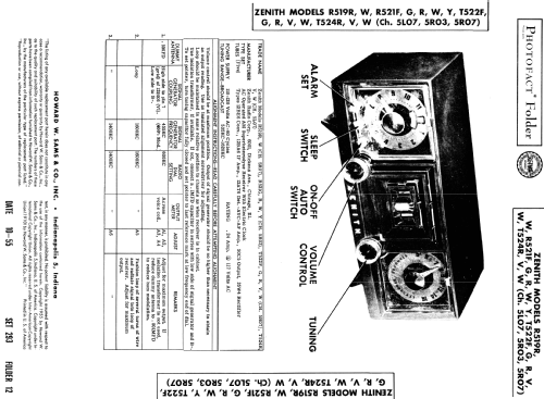 R519R Ch= 5R07; Zenith Radio Corp.; (ID = 680219) Radio