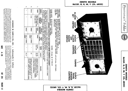 R623F Ch= 6R03; Zenith Radio Corp.; (ID = 506768) Radio