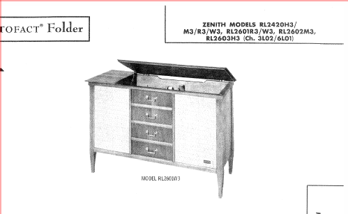 RL2603H3 Ch= 3L02/6L01; Zenith Radio Corp.; (ID = 1823435) Radio