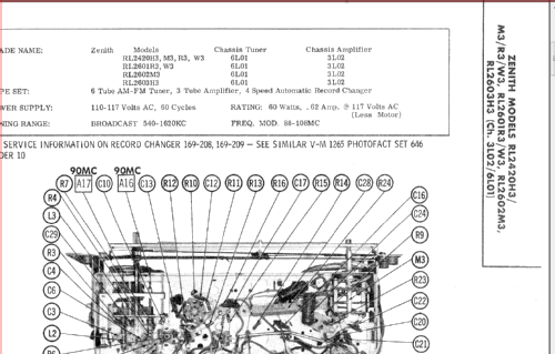 RL2603H3 Ch= 3L02/6L01; Zenith Radio Corp.; (ID = 1823437) Radio