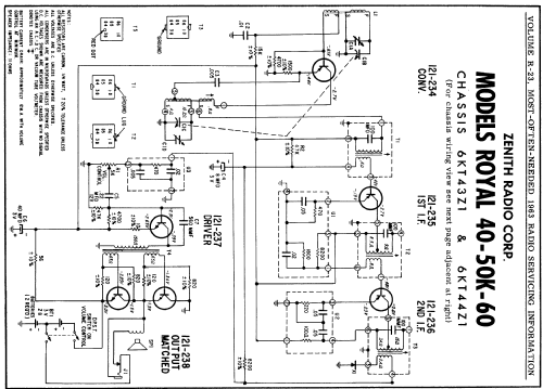 Royal 40 Ch= 6KT43Z1; Zenith Radio Corp.; (ID = 155045) Radio