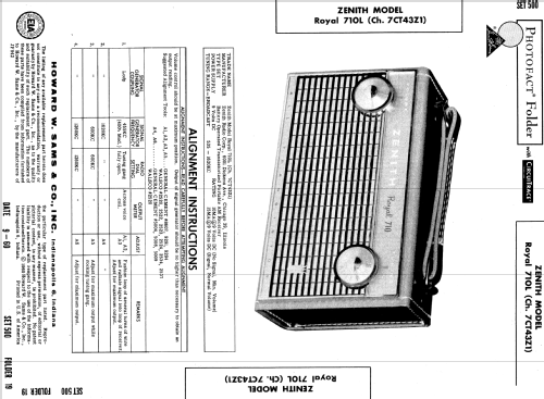 Royal 710L ; Zenith Radio Corp.; (ID = 577837) Radio