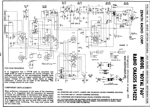 Royal 760 Navigator Ch=8AT42; Zenith Radio Corp.; (ID = 60993) Radio